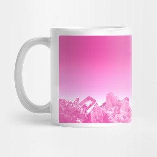 Rose quartz cluster Mug